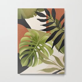 Abstract Art Tropical Leaves 69 Metal Print