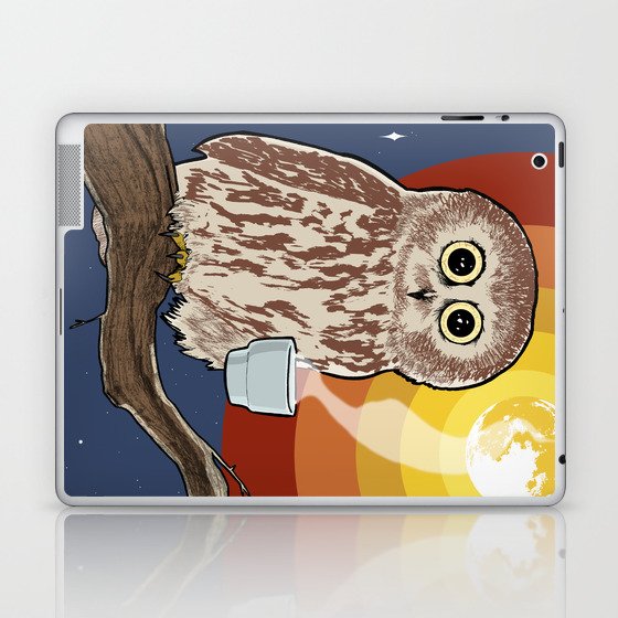 Coffee Owl Laptop & iPad Skin