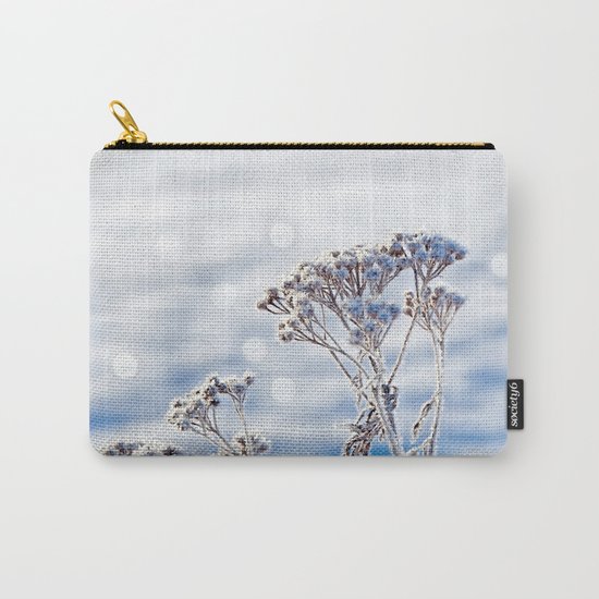 Sparkling hoar frost II Winter Snow Sun Bokeh Carry-All Pouch