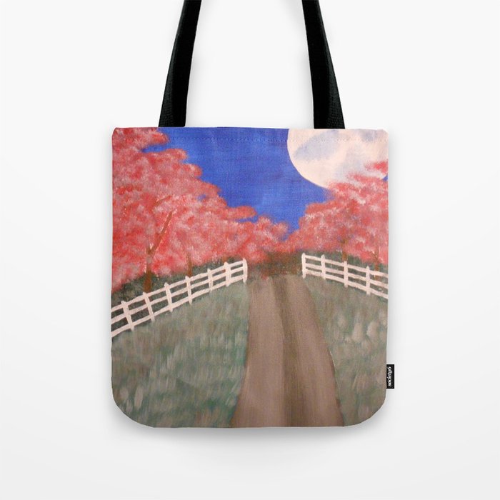 Cherry Blossom Pathway Tote Bag