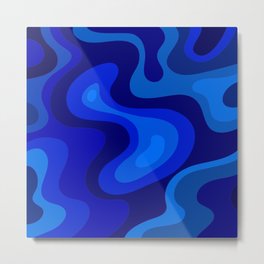 Blue Abstract Art Colorful Blue Shades Design Metal Print | Lightblue, Background, Giftideas, Blueart, Graphicdesign, Blueabstract, Decor, Abstract, Abstractdesign, Mix 