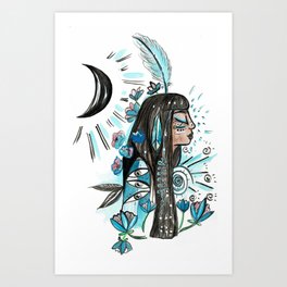 Feather of Ma'at Art Print