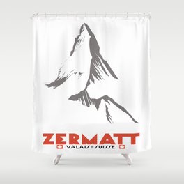 Zermatt, Valais, Switzerland  Shower Curtain