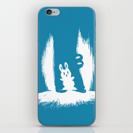 cornered! (bunny and crocodile) iPhone Skin