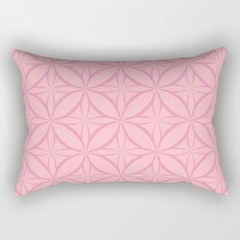 Pink Repeat Pattern Rectangular Pillow