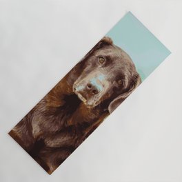 Brown Labrador Retriever Paint by Numbers Yoga Mat