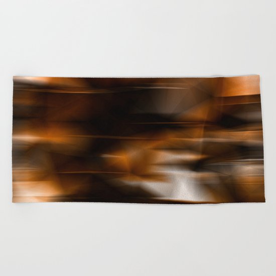 Lights and golden Beach Towel