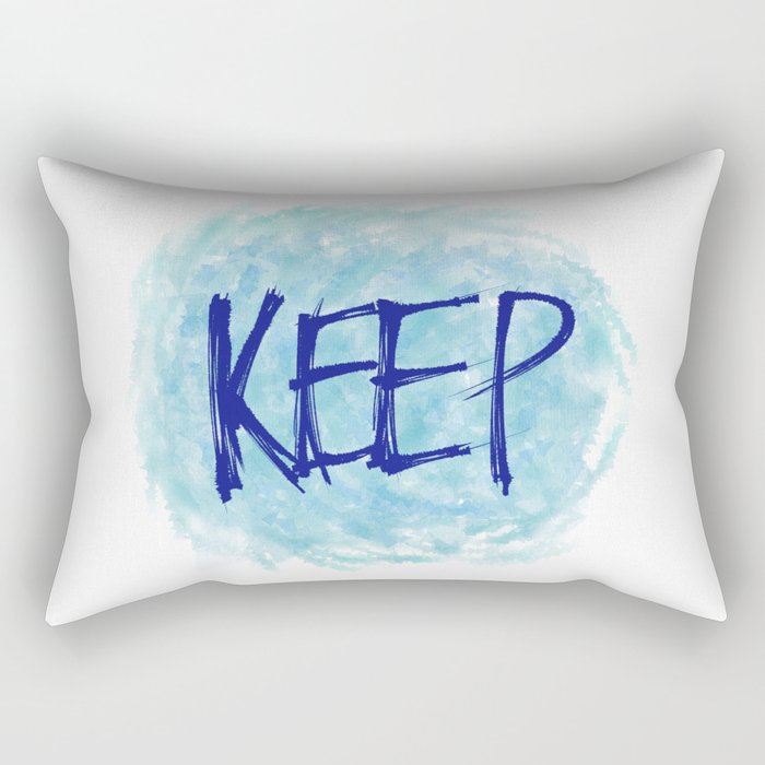 KEEP, Printable Wall Art Rectangular Pillow