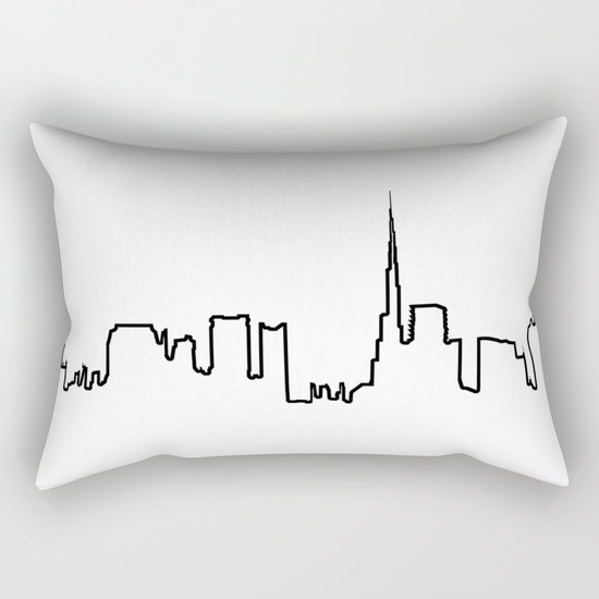 Dubaï Life Line - N°2 Rectangular Pillow