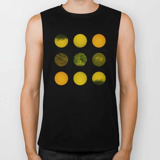 Earth Dot Pattern Biker Tank