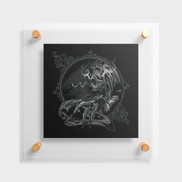 Spooky Skull Evil Illustration Floating Acrylic Print