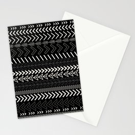 Monochrome Chevrons Stationery Card