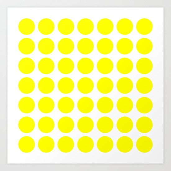BIG YELLOW DOT Art Print