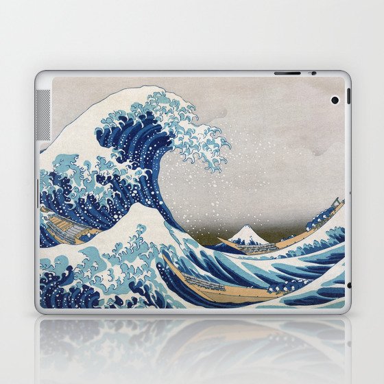 Under the Wave off Kanagawa - The Great Wave - Katsushika Hokusai Laptop & iPad Skin
