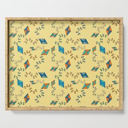 Colorful kites pattern Serving Tray