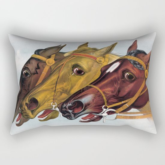 Horse head portraits Rectangular Pillow