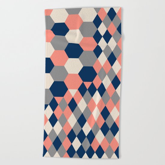 Honeycomb 2 Beach Towel