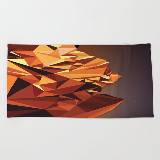 Night Mountains No. 7 Beach Towel