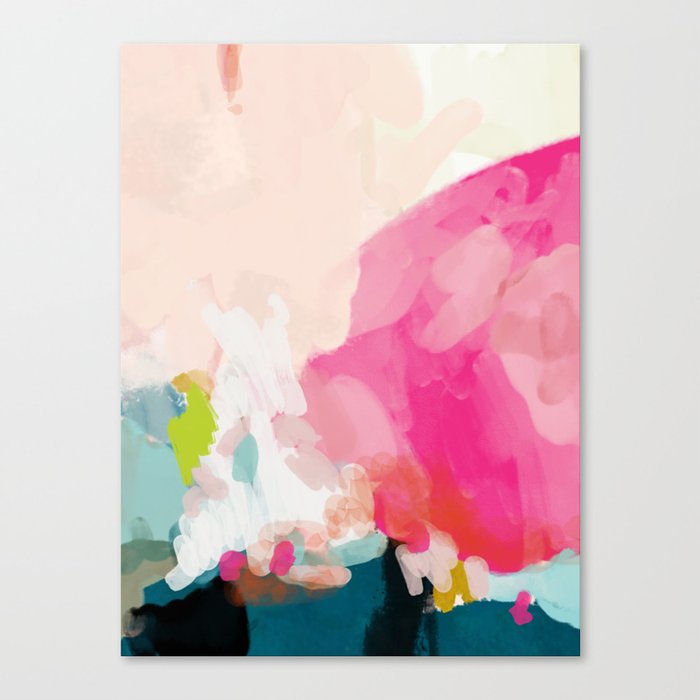 Pink Sky Canvas Print By Lalunetricotee Society6