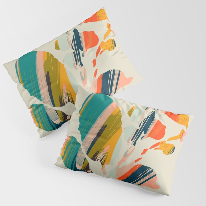 Colorful Poplar tree leaf Pillow Sham