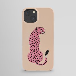 The Stare: Peach Cheetah Edition iPhone Case