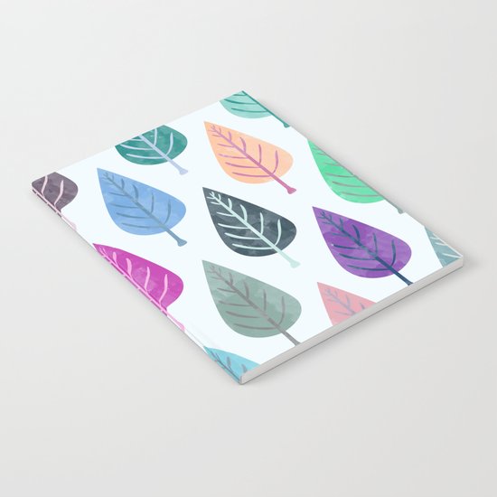 Watercolor Forest Pattern III Notebook