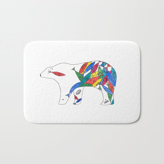 The Mayan Polar Bath Mat