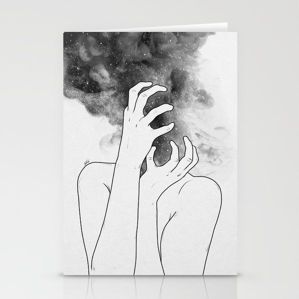 Losing thoughts. Stationery Cards