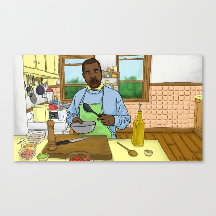 Ye Cooking Canvas Print