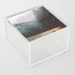 Bridge in the Fog | PNW Fairytale Landscape Acrylic Box