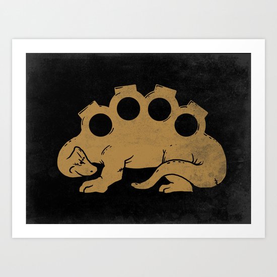 Brassknuckleosaurus Art Print