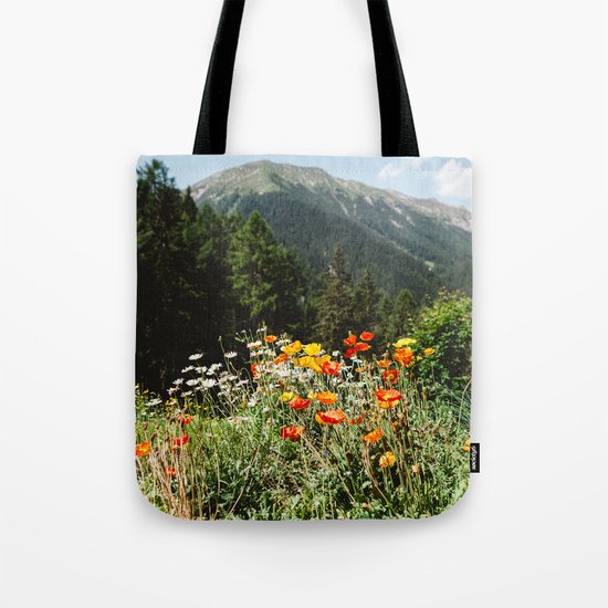 Mountain garden Tote Bag
