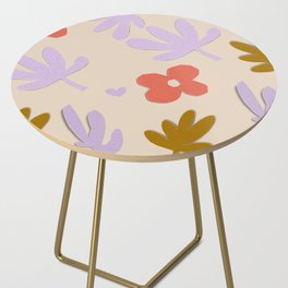 Pattern floral shapes Side Table