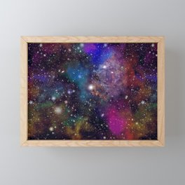 Rainbow Galaxy Framed Mini Art Print
