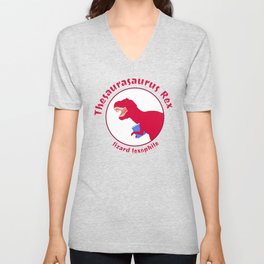 Thesaurasaurus Rex V Neck T Shirt