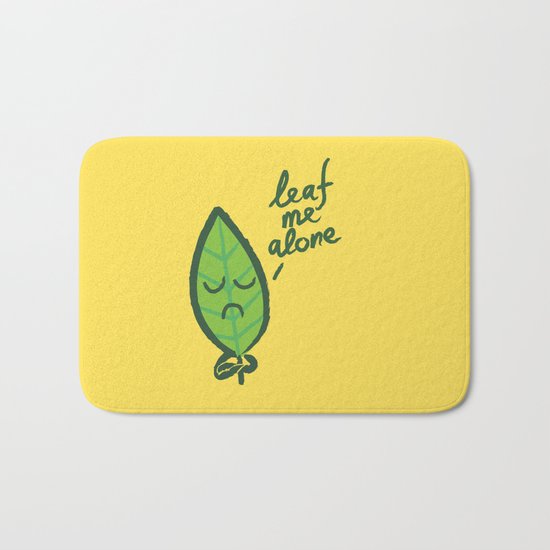 The introvert leaf Bath Mat