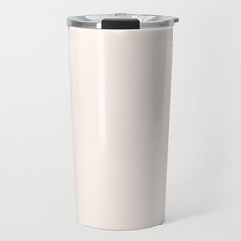 Seashell White Solid Color Popular Hues Patternless Shades of White Collection Hex #fff5ee Travel Mug
