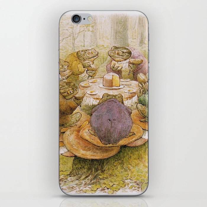 Toad Tea Party Cottage Core by Beatrix Potter Nature Cute iPhone Skin