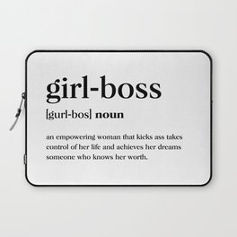 Girl boss Definition Laptop Sleeve