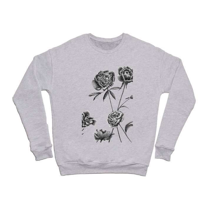 Peonies Sketch Crewneck Sweatshirt