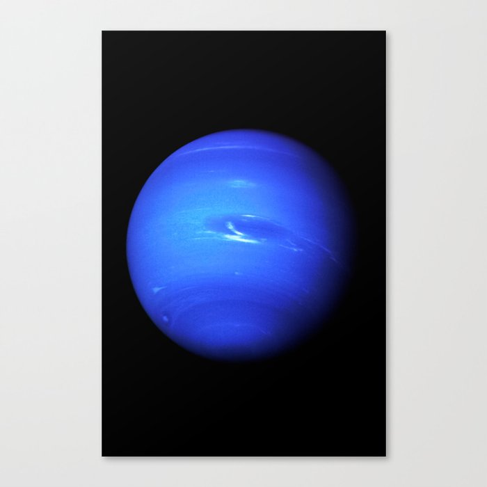 Neptune, Galaxy Background, Universe Large Print, Space Wall Art Decor, Deep Space Poster Decor Canvas Print