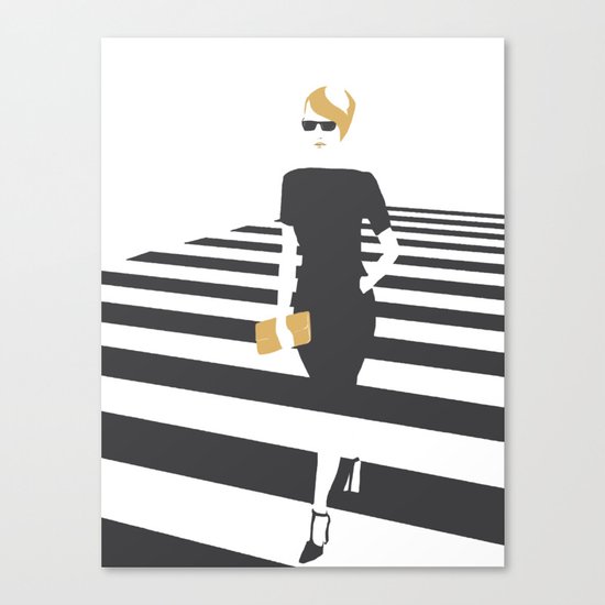 Zebra walk Canvas Print