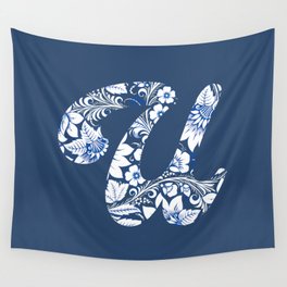 Chinese Element Blue - U Wall Tapestry