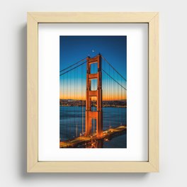 Golden Gate Dawn California Recessed Framed Print