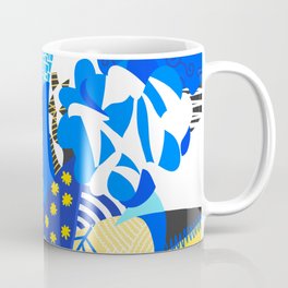 Abstract liquid melting zebra striped pattern flowers 3 (big flower) Coffee Mug