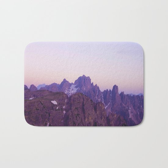 Mountains of Violet Bath Mat