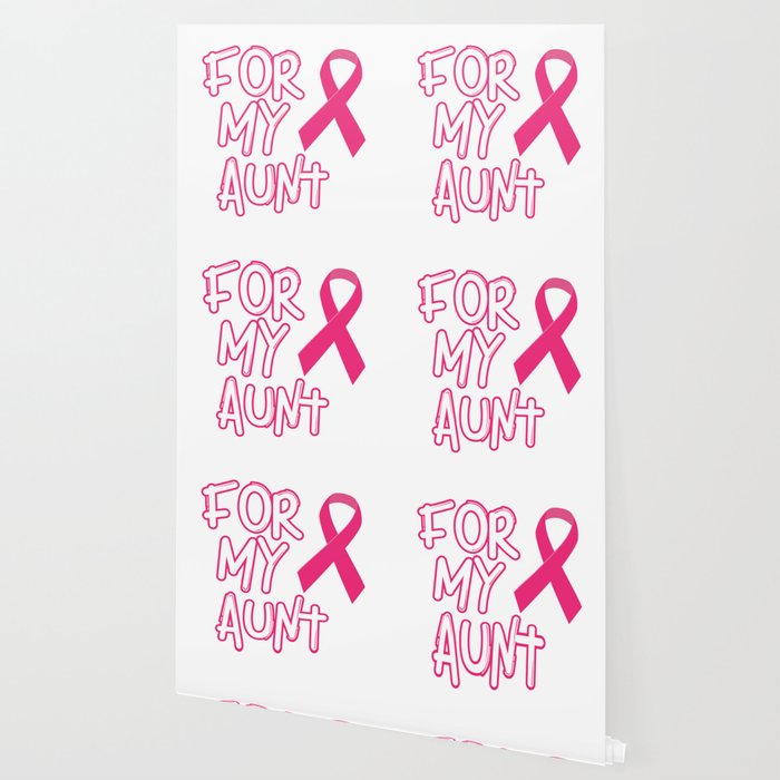 Pink Ribbon For My Aunt Breast Cancer Awareness Wallpaper By