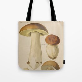 MUSHROOMS Boletus edulis - Fungi - Vintage Print Kitchen Wall Art Decor  Tote Bag