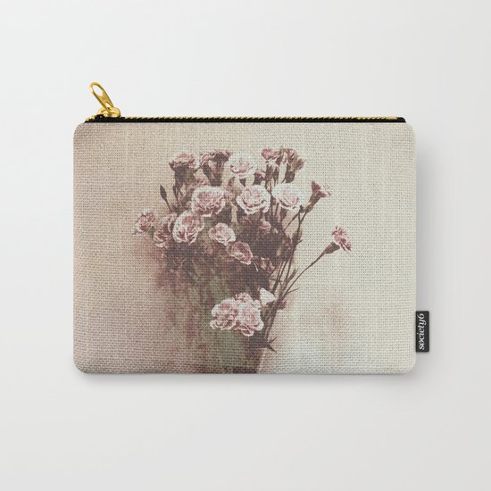 Abstract Vintage Flowers Carry-All Pouch