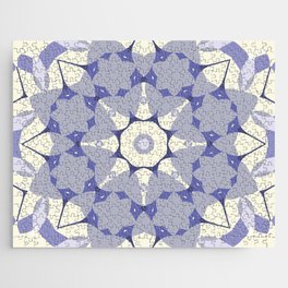 Modern Flower Pattern Artwork 05 Very Peri Color 01 Jigsaw Puzzle